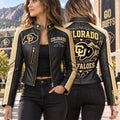 Premium CLB Cropped Leather Zipper Jacket PVNA