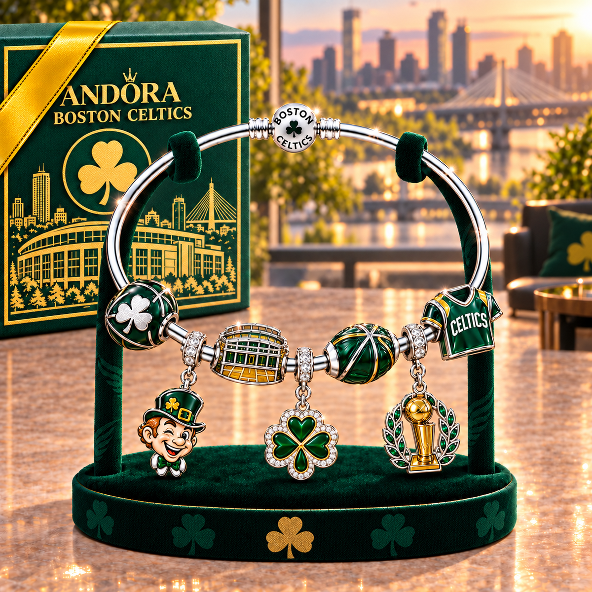 BNCS Silver Charm Bracelet Set TMH