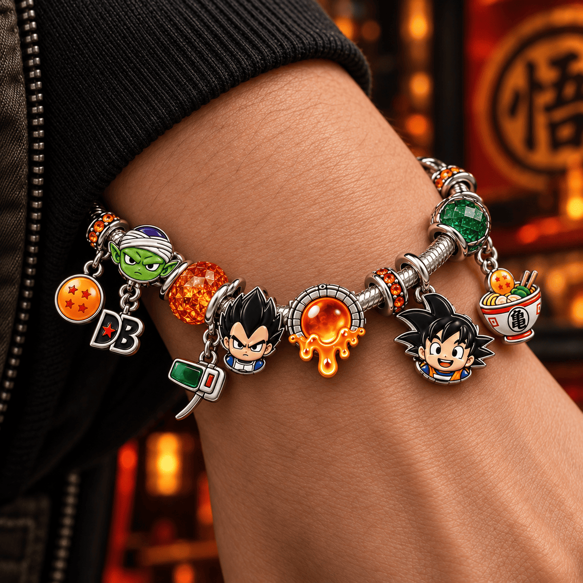 DGBL Silver Charm Bracelet Set TTTT
