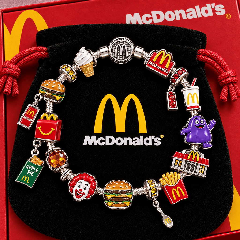 MDN Silver Charm Bracelet Set TTTT
