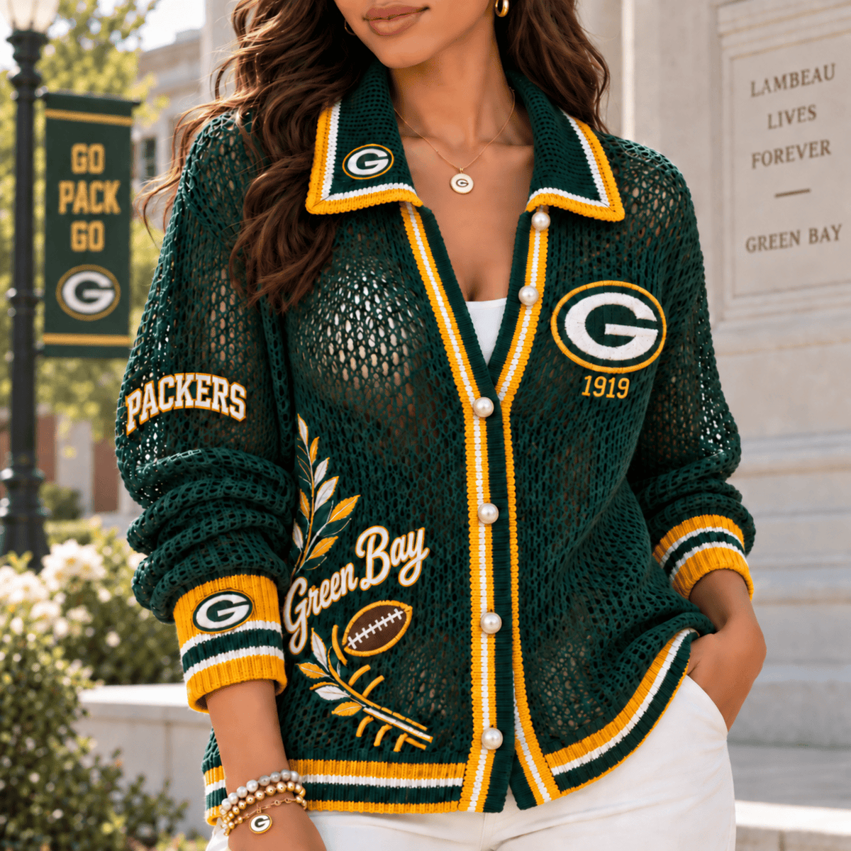 GBP Women’s Open-Knit Cardigan NTKO
