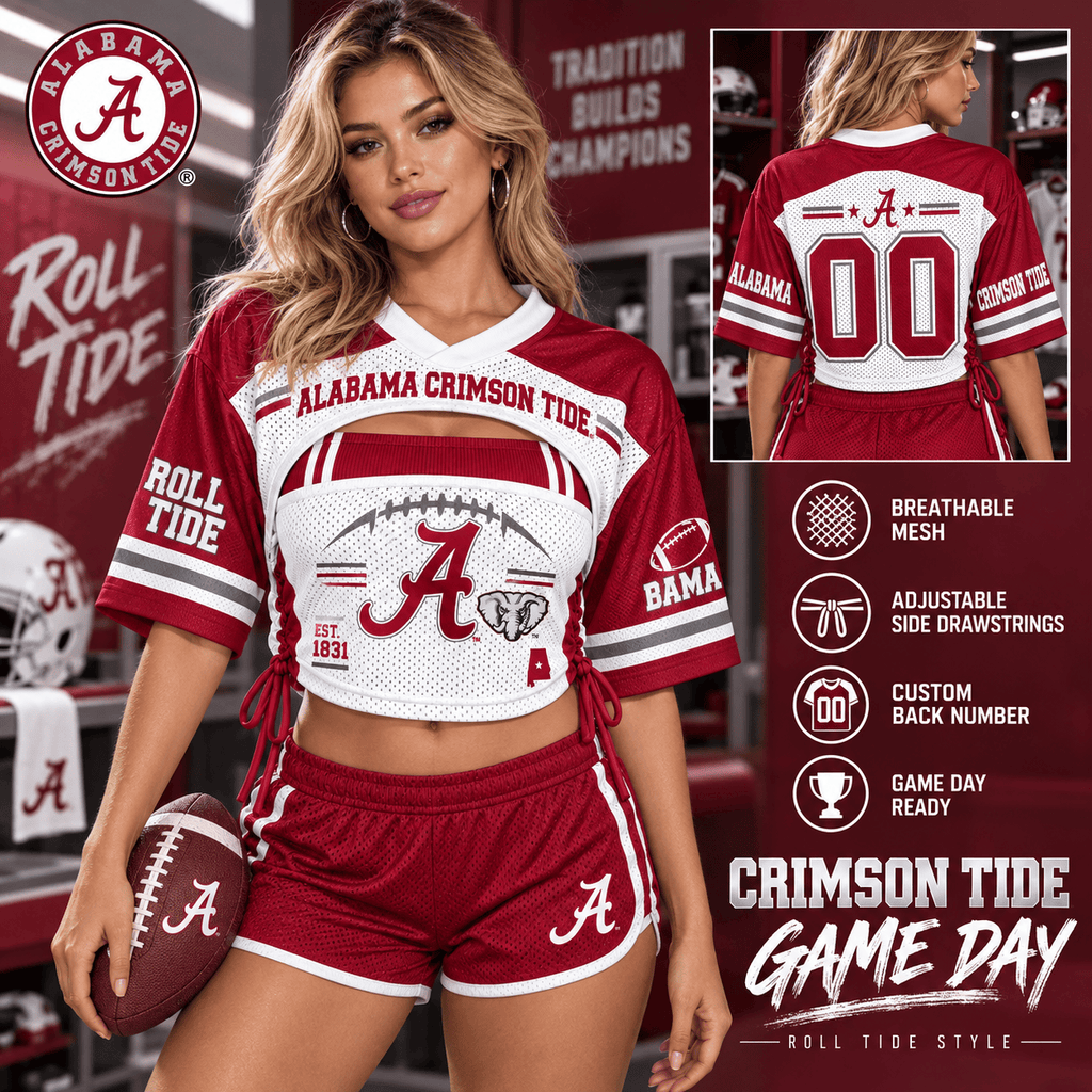 Premium ACT Mesh Short-Sleeve Bandeau & Shorts Set TNSM