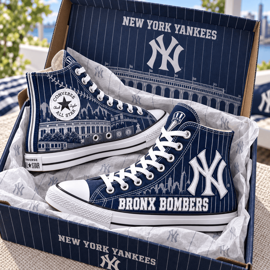 PREMIUM NYY HIGH-TOP SNEAKERS HQH