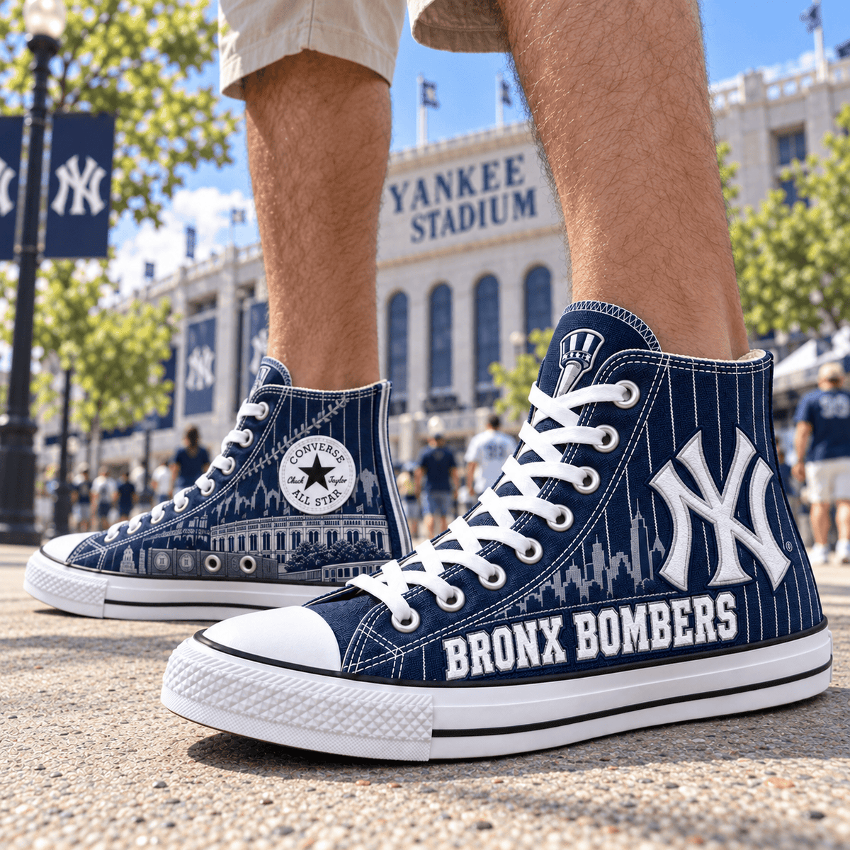 PREMIUM NYY HIGH-TOP SNEAKERS HQH