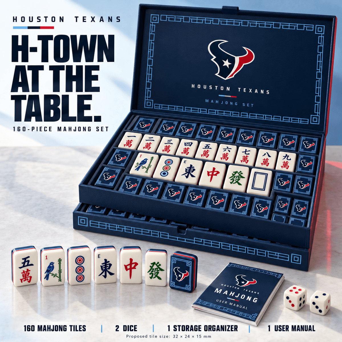 Premium HTX Mahjong Tiles Set TNSM