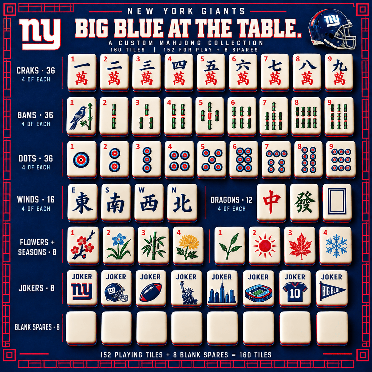NYG Premium Mahjong Set – Game Night Edition PNPA