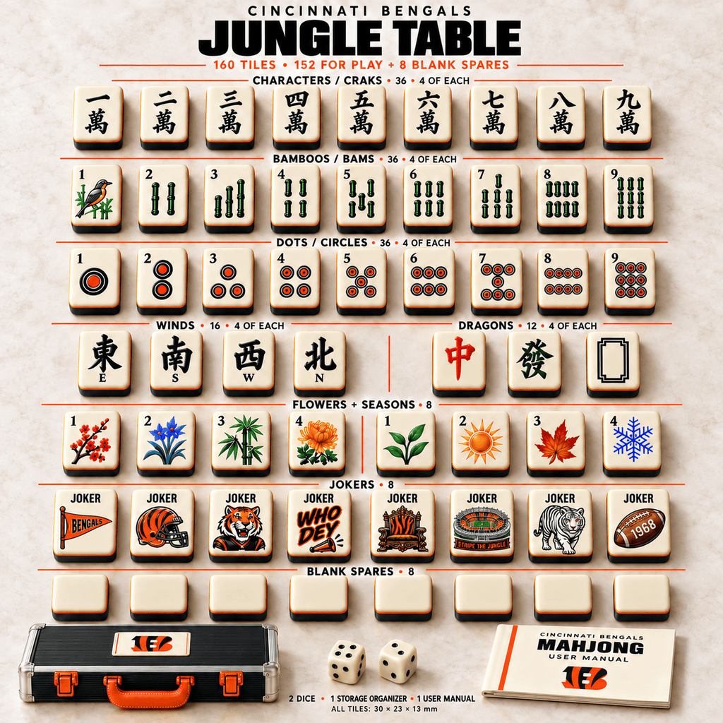 Premium CCBG Mahjong Tiles Set TTMH
