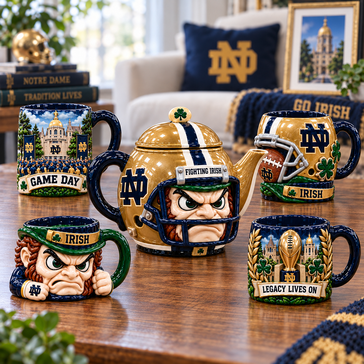 NDFI Premium Sculptural Ceramic Drinkware Set NTNA